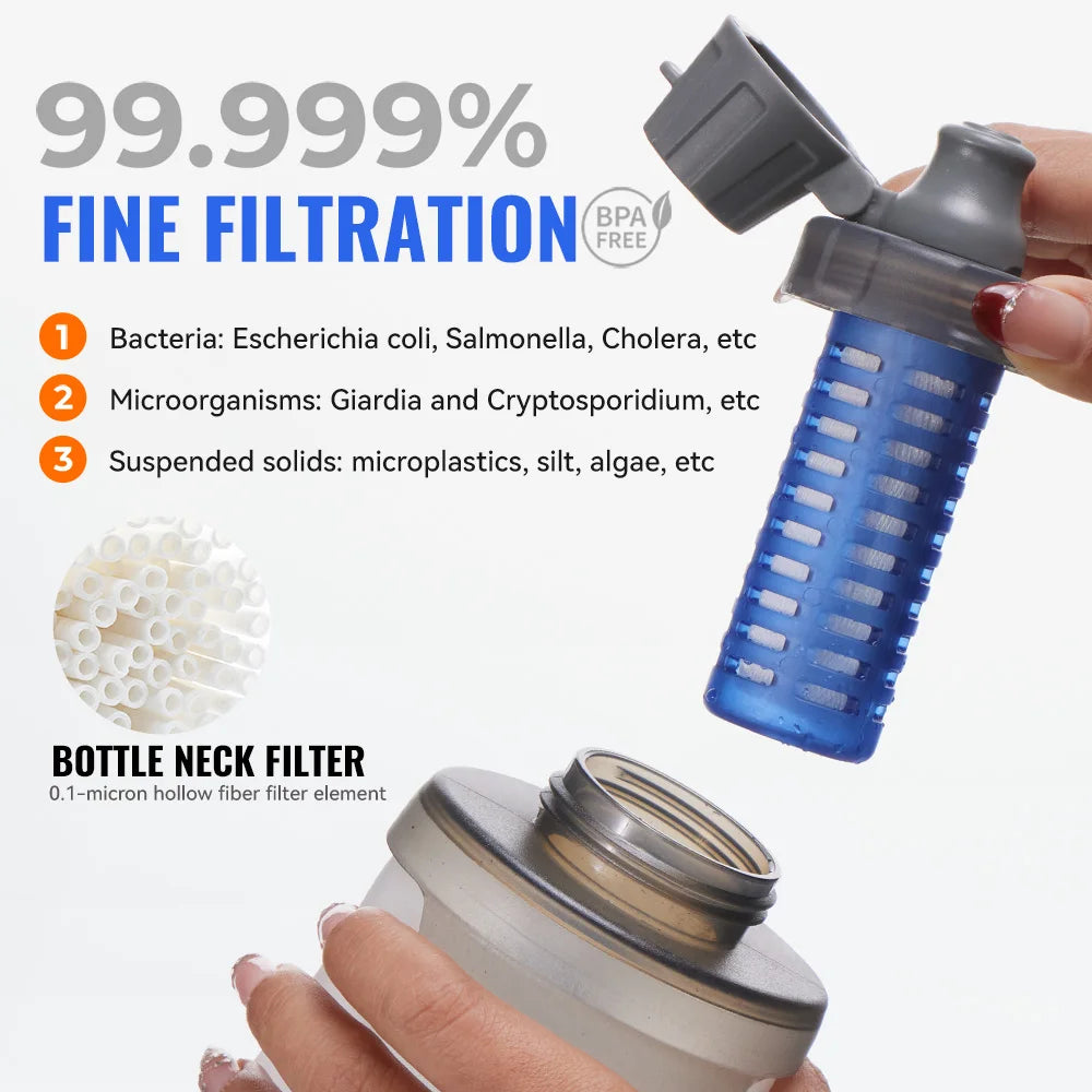 WRELS Outdoor Cycling Sports Water Bottle Drinking Sport Folding Flask Outdoor Running Hydration Bicycle BPA Free Water Bottle
