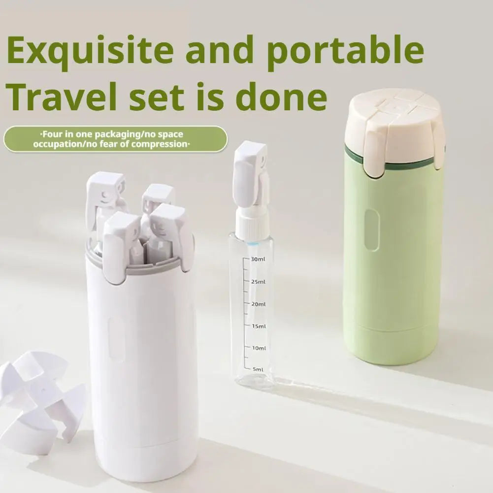 Botellas rellenables herméticas del dispensador de viaje Tinaver